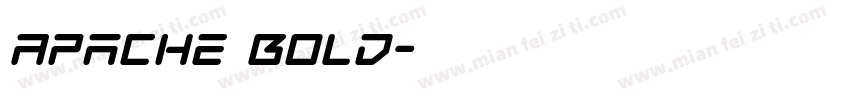 Apache Bold字体转换